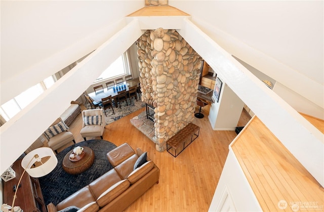 6926 Holeman Ave, Blaine, WA 98230 - living area featuring wood finished floors