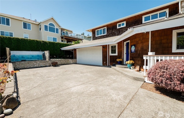 6926 Holeman Ave, Blaine, WA 98230 - exterior space with an attached garage and driveway