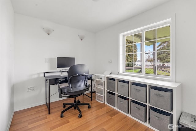 139 N Star Dr, Chehalis, WA 98532 - home office featuring baseboards and light wood-type flooring