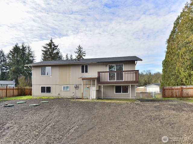view of front of property with fence