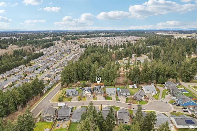 bird's eye view featuring a residential view