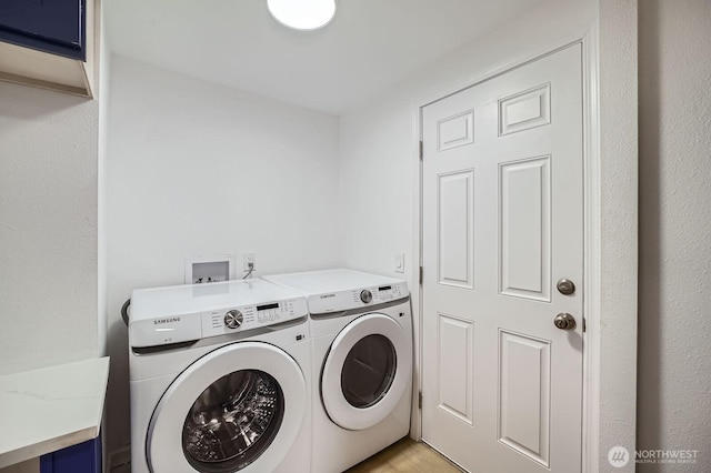 7110 146th St SW Unit 35, Lakewood, WA 98439 - washroom featuring laundry area and washing machine and dryer