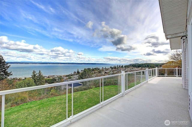 1433 Crestview Dr, Camano Island, WA 98282 - balcony featuring a water view