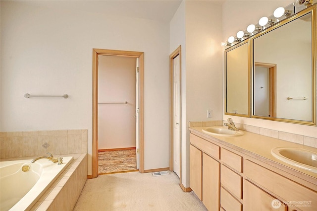 1433 Crestview Dr, Camano Island, WA 98282 - bathroom with a bath and double vanity