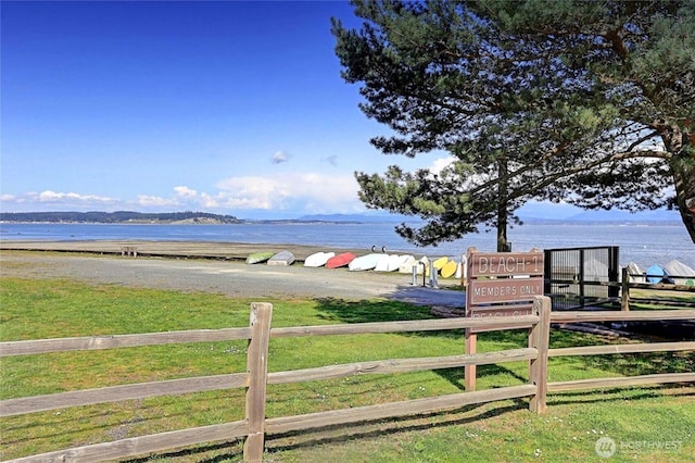 1433 Crestview Dr, Camano Island, WA 98282 - water view with fence