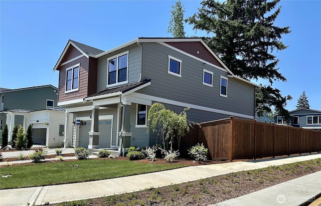 10591 135th Ave NE Unit 24, Kirkland, WA 98033 - view of front of home with a standing seam roof and metal roof