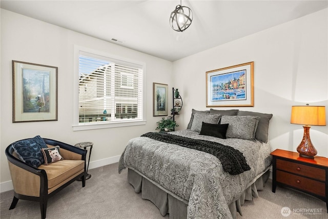 22867 SE Cherry St, Black Diamond, WA 98010 - bedroom featuring carpet flooring, visible vents, and baseboards