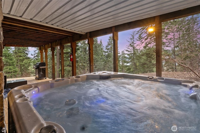 791 Lake Forest Dr, Ronald, WA 98940 - view of patio with area for grilling and a hot tub