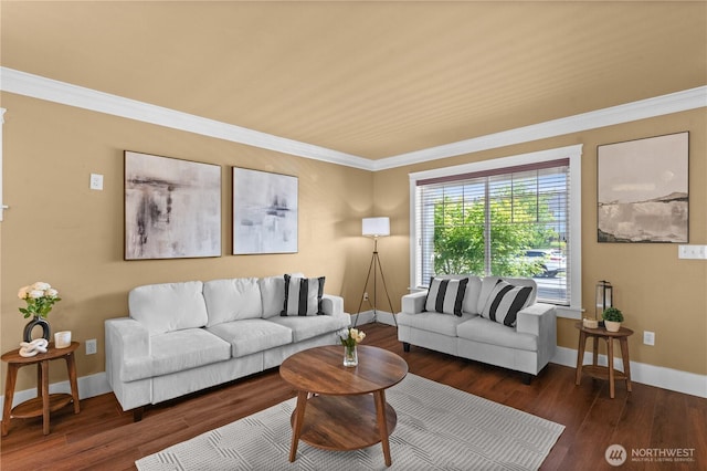 1625 185th Street Ct E, Spanaway, WA 98387 - living room with crown molding and wood finished floors
