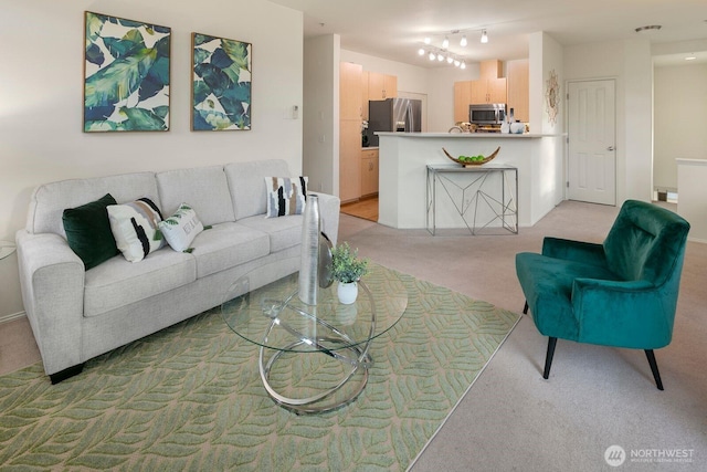 588 241st Ln SE, Sammamish, WA 98074 - living room featuring light colored carpet