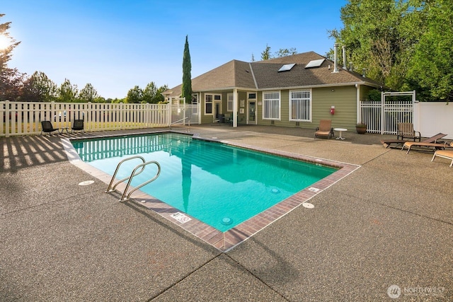 588 241st Ln SE, Sammamish, WA 98074 - view of pool with a patio, a fenced in pool, and fence