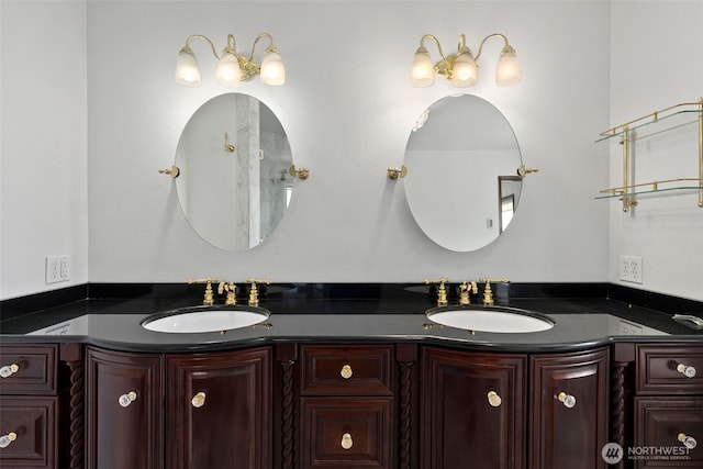 1918 SE Maple Dr, Chehalis, WA 98532 - full bathroom with double vanity