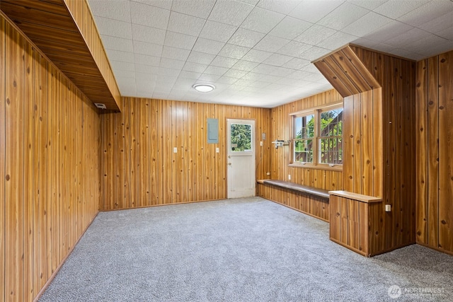 1918 SE Maple Dr, Chehalis, WA 98532 - basement featuring carpet and wooden walls