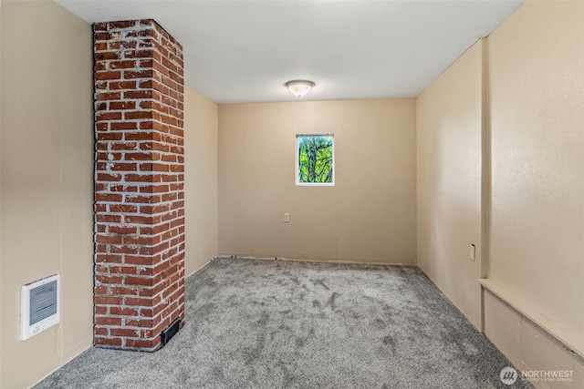 160 Maple St, Cathlamet, WA 98612 - carpeted spare room with heating unit