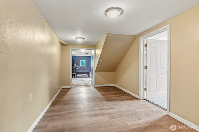 160 Maple St, Cathlamet, WA 98612 - hallway featuring light wood-type flooring and baseboards