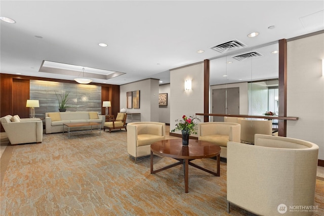 common area featuring visible vents