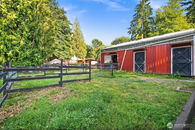 30427AVE SE 204th, Kent, WA 98042 - view of green lawn featuring an exterior structure, an outdoor structure, and a barn