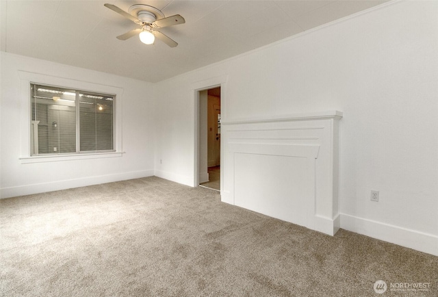 515 S 37th, Tacoma, WA 98418 - unfurnished room featuring carpet, baseboards, and ceiling fan