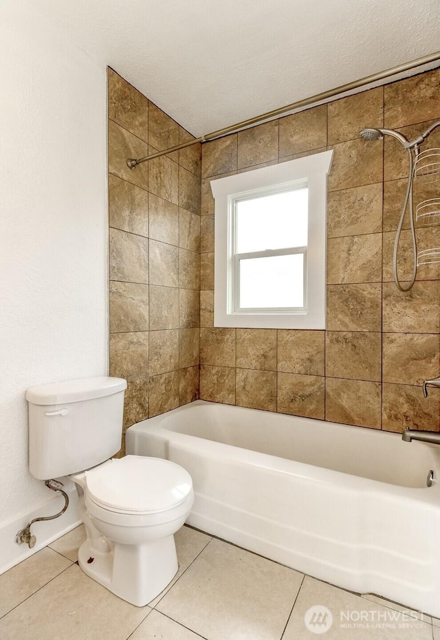 515 S 37th, Tacoma, WA 98418 - full bathroom featuring tile patterned floors, shower / tub combination, and toilet