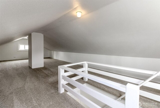 515 S 37th, Tacoma, WA 98418 - bonus room with carpet, lofted ceiling, and a textured ceiling