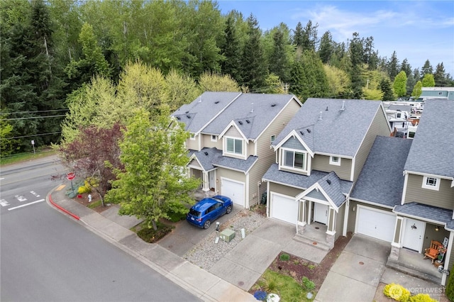 birds eye view of property featuring a residential view