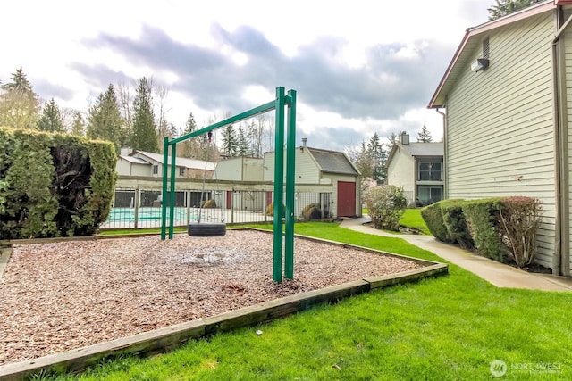 17514 151st Ave SE Unit 1-16, Renton, WA 98058 - community jungle gym with a lawn and fence