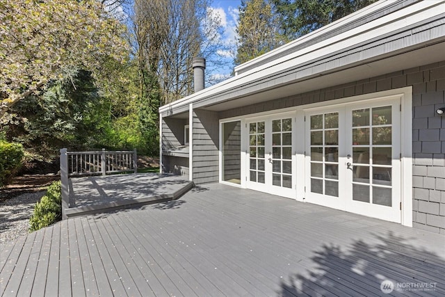 1825 112th Ave NE, Bellevue, WA 98004 - wooden terrace featuring french doors