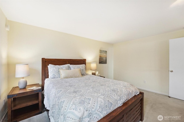 858 Livingston Bay Shore Dr, Camano Island, WA 98282 - bedroom featuring baseboards and light colored carpet