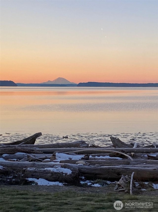858 Livingston Bay Shore Dr, Camano Island, WA 98282 - property view of water with a mountain view
