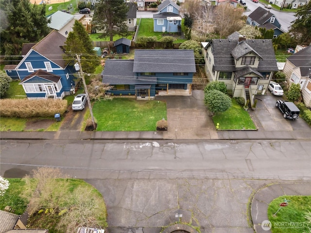 1309 W 5th St, Aberdeen, WA 98520 - drone / aerial view featuring a residential view