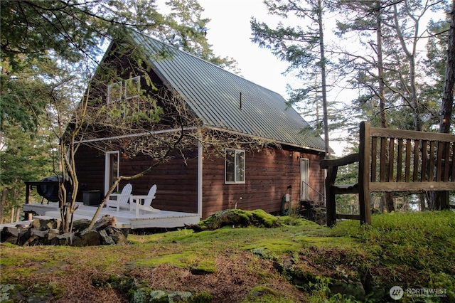 863 Chinook Way, Anacortes, WA 98221 - view of home's exterior with a standing seam roof and metal roof