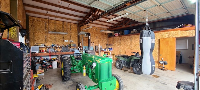 136 Mule Dr, Glenoma, WA 98336 - garage with a workshop area