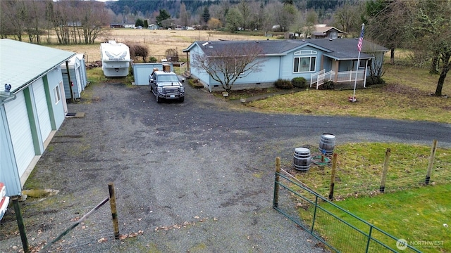 136 Mule Dr, Glenoma, WA 98336 - exterior space with a front lawn, fence, and crawl space