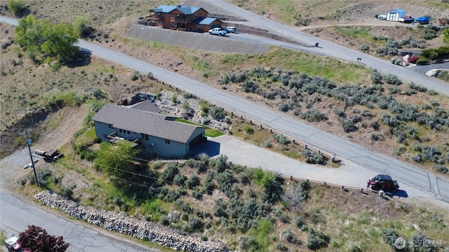 drone / aerial view featuring a rural view