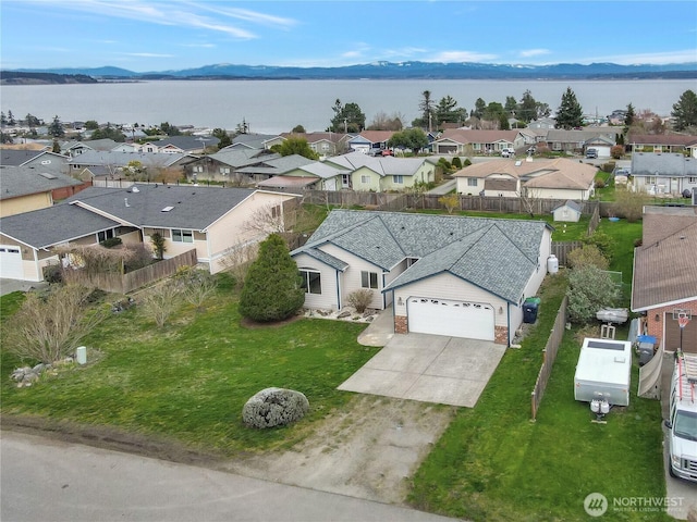 1529 Thompson Dr, Camano Island, WA 98282 - birds eye view of property featuring a residential view and a water view