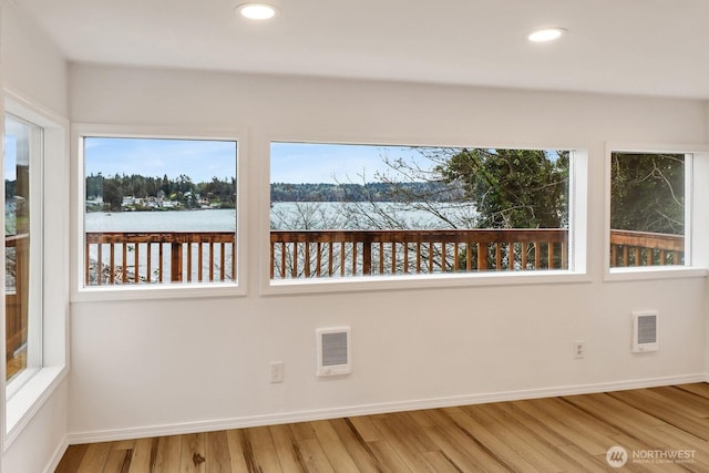 13574 S Green St, Anacortes, WA 98221 - unfurnished sunroom featuring visible vents and a healthy amount of sunlight