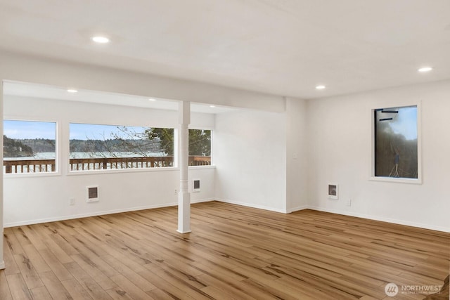 13574 S Green St, Anacortes, WA 98221 - basement featuring recessed lighting, baseboards, and wood finished floors