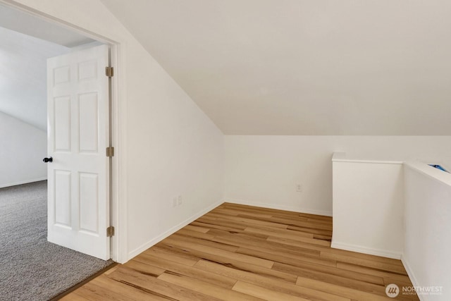 13574 S Green St, Anacortes, WA 98221 - additional living space with light wood finished floors, baseboards, and vaulted ceiling