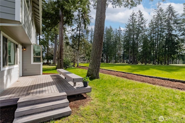 exterior space with a deck