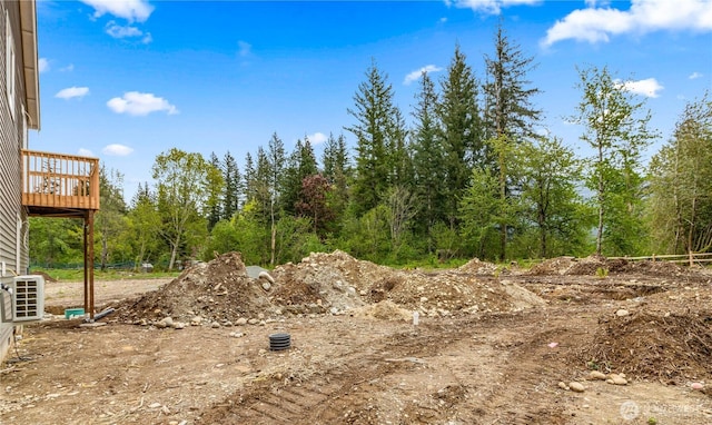 1512 Alder Ln, Gold Bar, WA 98251 - view of yard featuring a wooden deck and ac unit