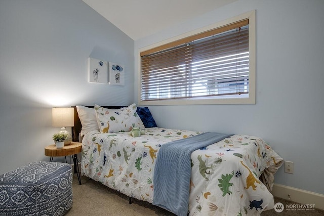 2120 W Ruffner St, Seattle, WA 98199 - carpeted bedroom with lofted ceiling