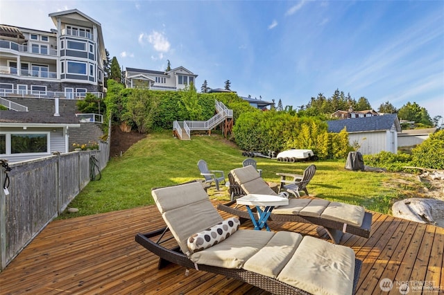 17884 S Angeline Ave NE, Suquamish, WA 98392 - deck featuring a yard