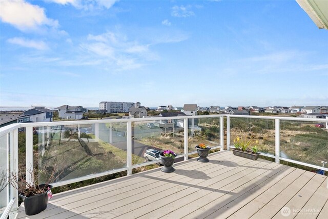 1412 Storm King Ave, Ocean Shores, WA 98569 - view of wooden terrace