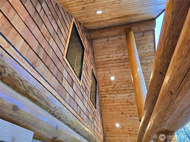 315 Skate Creek Rd N, Ashford, WA 98304 - detailed view of wooden ceiling and recessed lighting