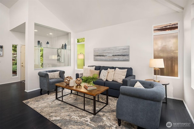 12423 NE 70th St, Kirkland, WA 98033 - living room featuring wood finished floors, baseboards, and recessed lighting