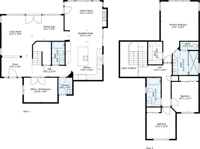 12423 NE 70th St, Kirkland, WA 98033 - floor plan / room layout