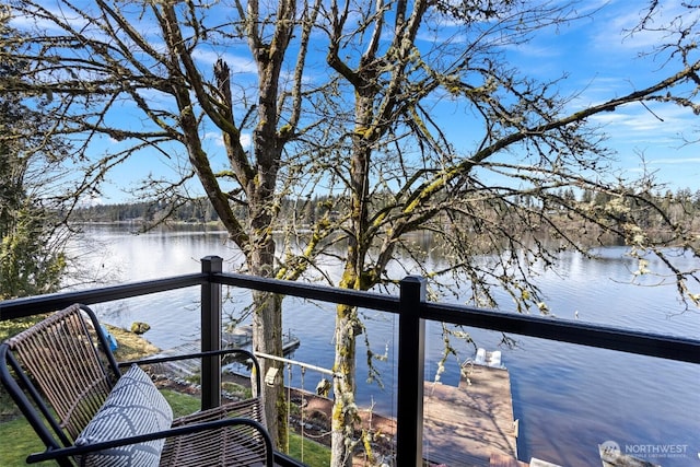view of water feature