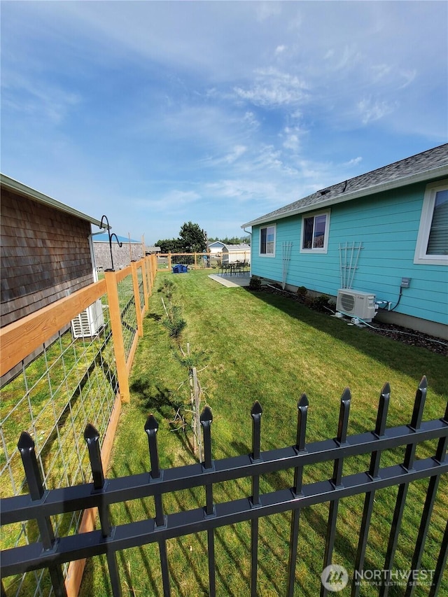 801 340th Pl, Ocean Park, WA 98640 - view of yard with fence and ac unit