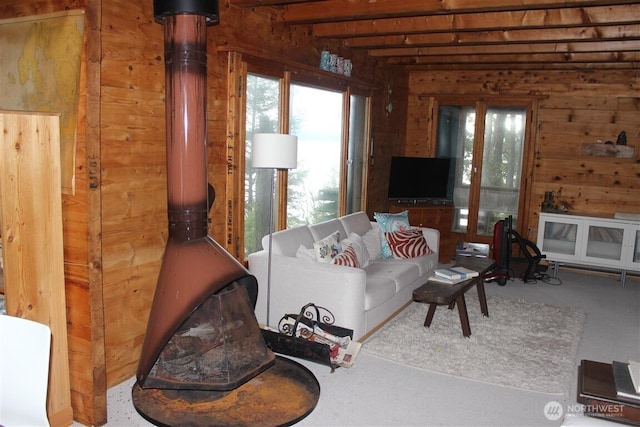 23 Brown Is, Brown Island, WA 98250 - living room with plenty of natural light and wood walls