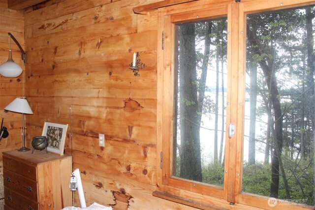 23 Brown Is, Brown Island, WA 98250 - doorway to outside with wood walls